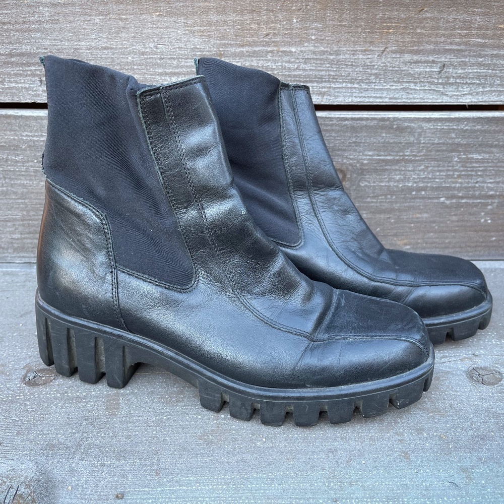 Aquatalia Black Leather Boots